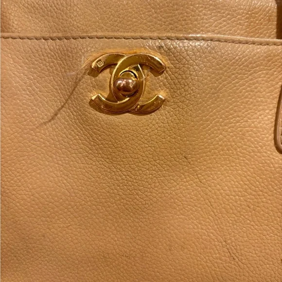 Chanel Camel Leather Tote - Picture 10 of 12